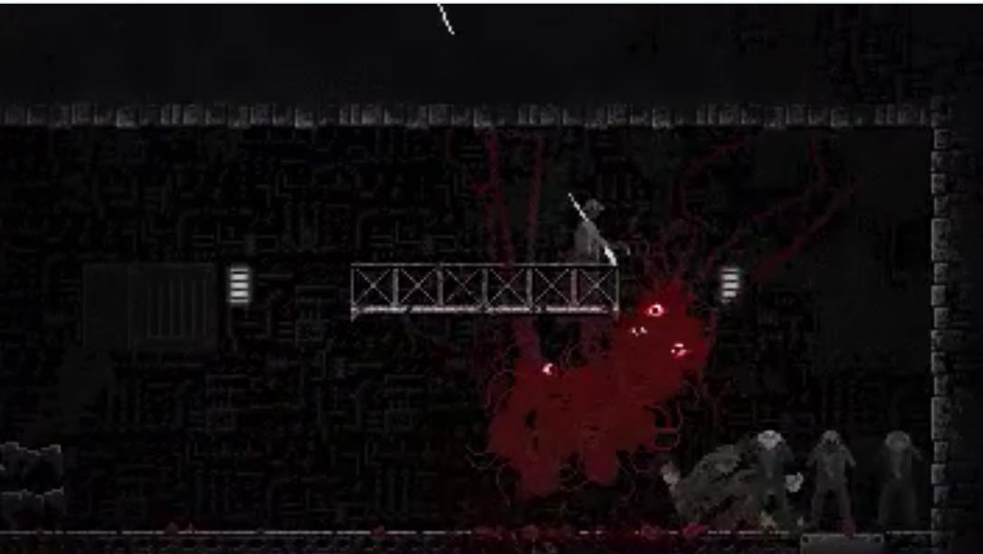 You are a horrifying amorphous alien blob in this gruesome game