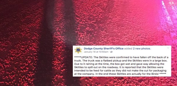 funny police facebook post skittles