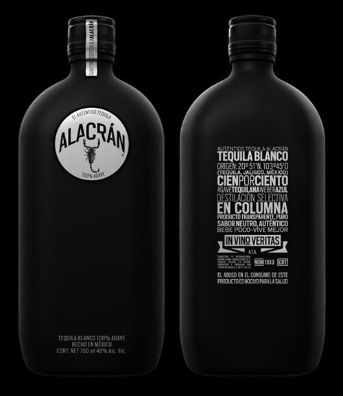 Auténtico Tequila Alacrán package design