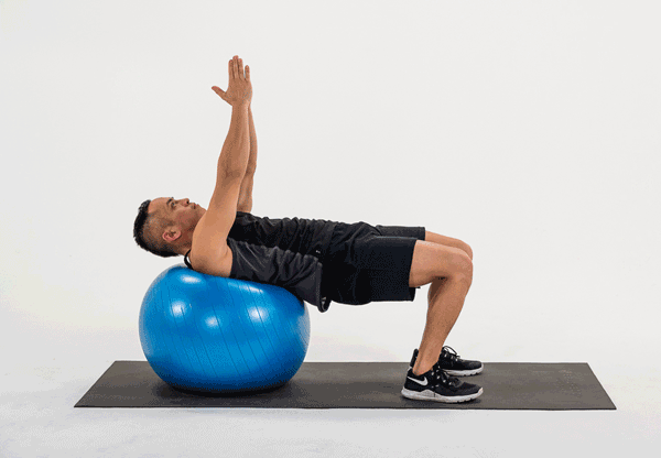 Stability Ball Exercises -- Russian Twist