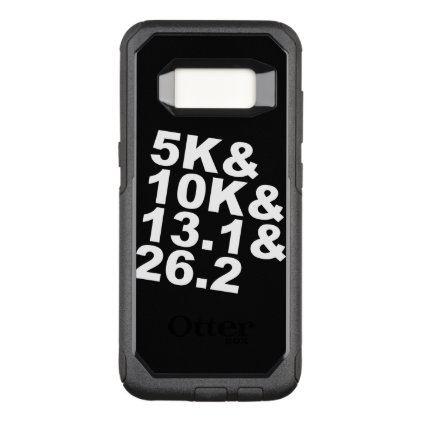 5K&amp;10K&amp;13.1&amp;26.2 (wht) OtterBox Commuter Samsung Galaxy S8 Case