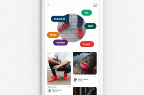Pinterest's new visual discovery tool, Lens, uses your phone's camera to take a photo of an object and search Pinterest for related items that might interest you. 