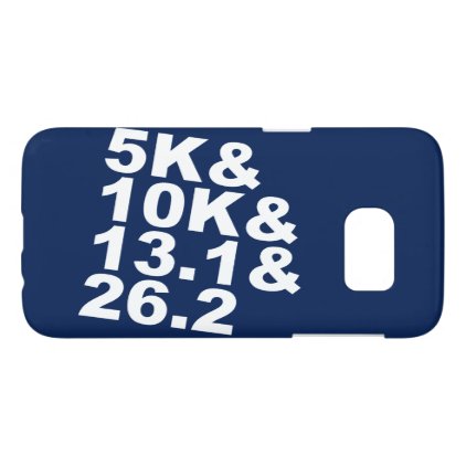 5K&amp;10K&amp;13.1&amp;26.2 (wht) Samsung Galaxy S7 Case