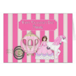 VALENTINE'S DAY - PRINCESS WITH CARRIAGE CARD