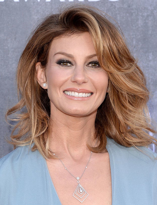 And this is Faith Hill. She's a singer too, best known for her hits like "Breathe" and "This Kiss."