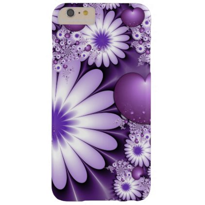 Falling in Love Abstract Flowers & Hearts Fractal Barely There iPhone 6 Plus Case