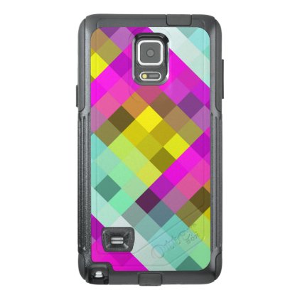 Cool &amp; Popular Neon Colored Mosaic Pattern OtterBox Samsung Note 4 Case