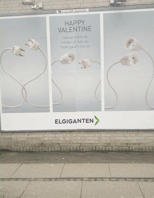 Happy Valentine from the electronics store
