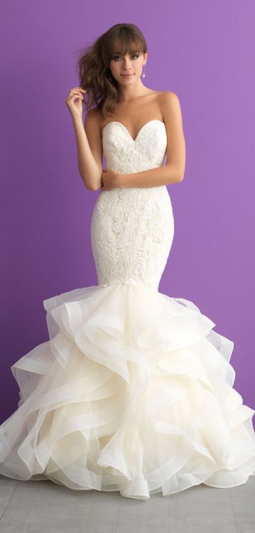 Allure Romance style 3008. Lace and ruffle perfection in a...