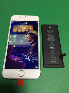 270_iPhone6のフロントパネルガラス割れ&バッテリー交換