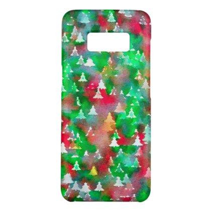 Christmas Tree Watercolor Pattern Case-Mate Samsung Galaxy S8 Case