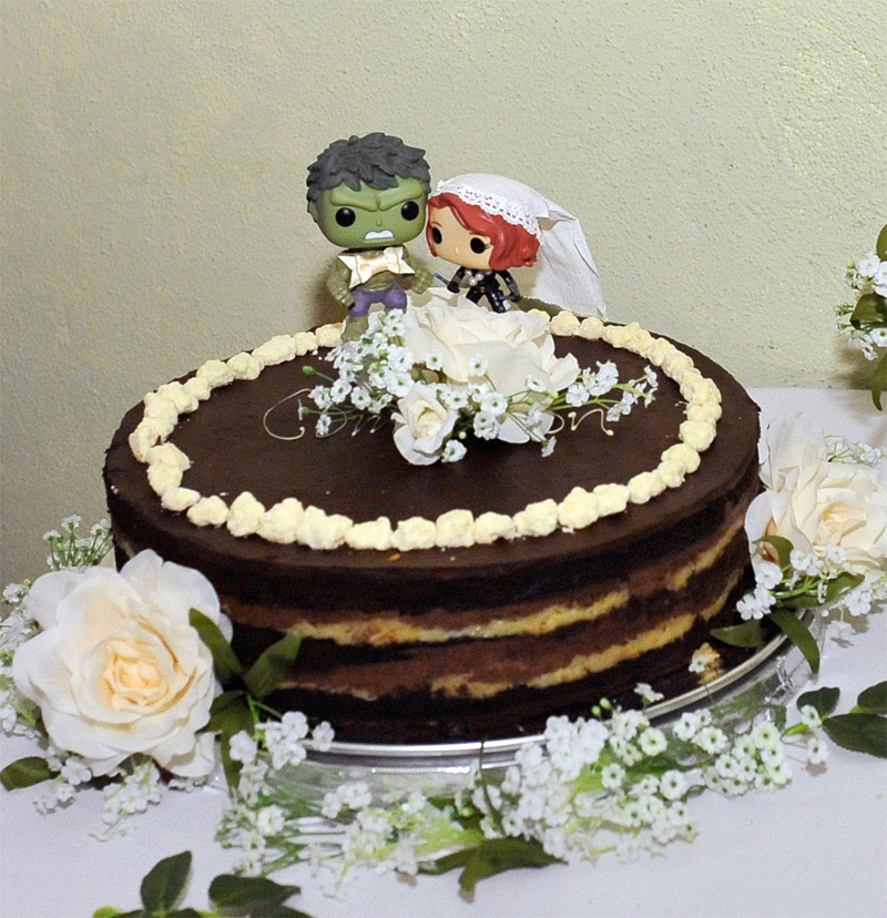Max & Nicole's Wedding Cake