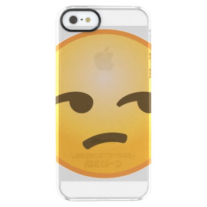 Unamused Emoji Clear iPhone SE/5/5s Case