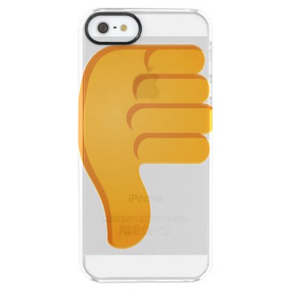 Thumbs Down Emoji Clear iPhone SE/5/5s Case