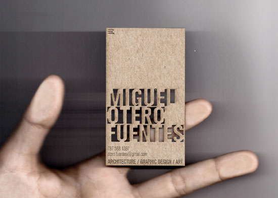 Miguel Otero Fuentes Business Card Design Inspiration