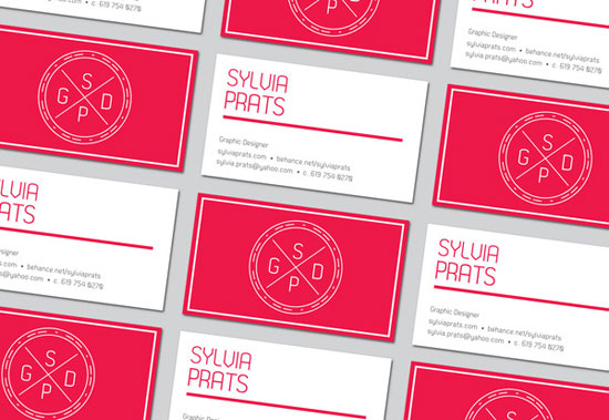 Sylvia Prats Business Card design Inspiration