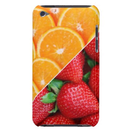 Oranges & Strawberries Collage iPod Case-Mate Case