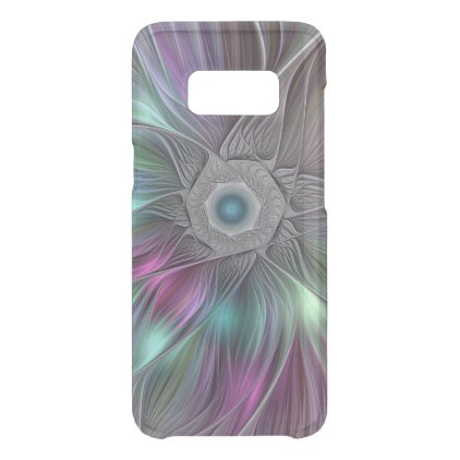 Colorful Flower Power Abstract Modern Fractal Art Uncommon Samsung Galaxy S8 Case