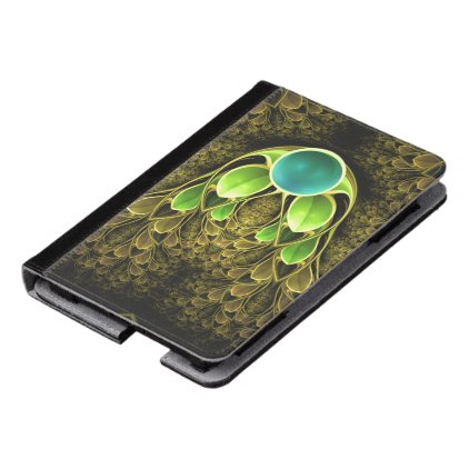 Beautiful Fractal Feathers of the Quetzal Bird Kindle Case