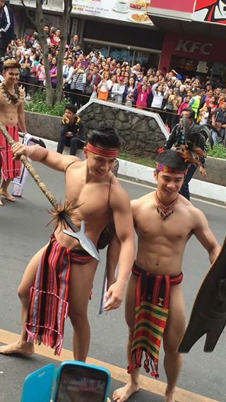 These Panagbenga Hunks Who Have Nothing On But 'Bahag' Just Turned Freezing Baguio Into A Fiery Town!