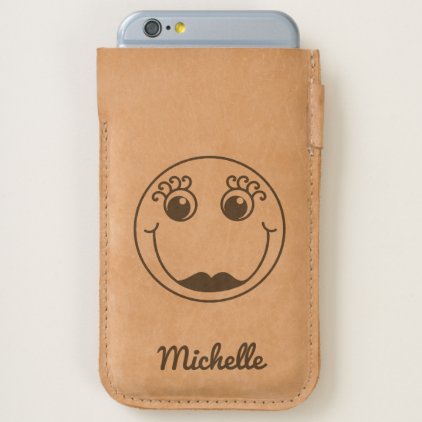 Lady\y Smiley Face Personalized iPhone 6/6S Case