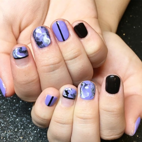 Purple marble mix 💜🖤 @annarankine3