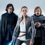 Kylo Ren, Rey y Luke Skywalker en Star Wars the last jedi