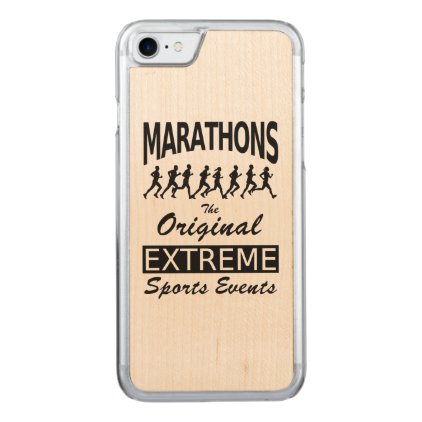 MARATHONS, the original extreme sports events Carved iPhone 7 Case