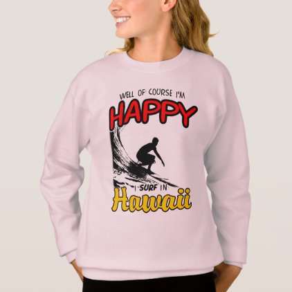 Happy Surfer HAWAII (blk) Sweatshirt