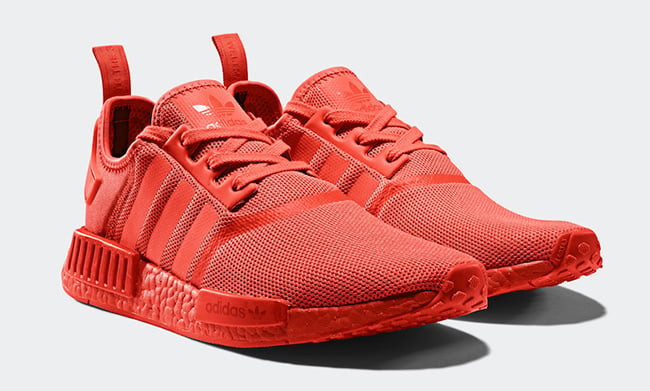 adidas NMD R1 Monochrome Solar Red Pack