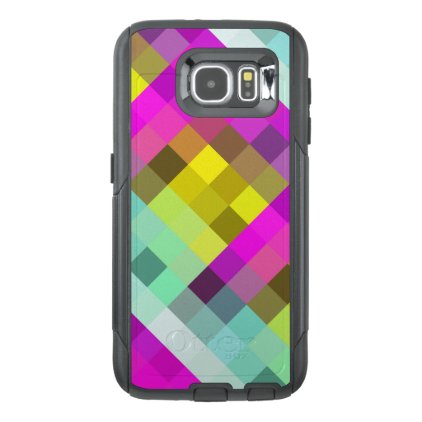 Cool &amp; Popular Neon Colored Mosaic Pattern OtterBox Samsung Galaxy S6 Case