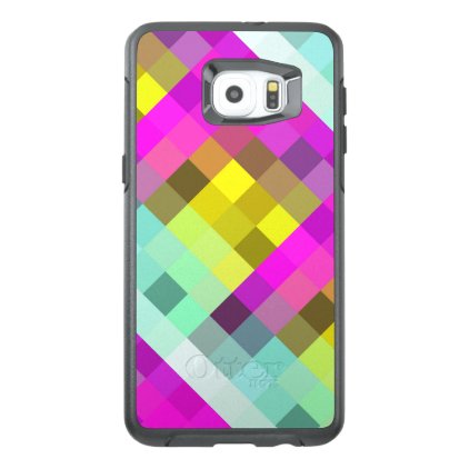 Cool &amp; Popular Neon Colored Mosaic Pattern OtterBox Samsung Galaxy S6 Edge Plus Case