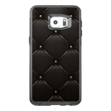Black &amp; Gold Geometric Pattern OtterBox Samsung Galaxy S6 Edge Plus Case