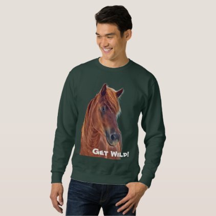 Wild stallion of Assateague t-shirt
