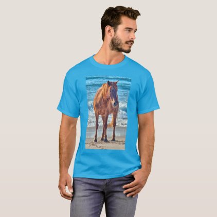 Wild ocean horse of Assateague t-shirt