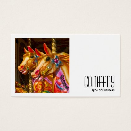 Square Photo (v2) - Merry-go-round Horses Business Card