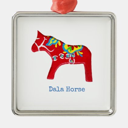 Red Dala Horse Ornament