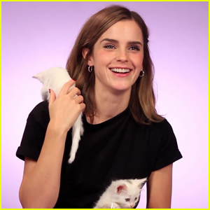 Watch Emma Watson Be Mesmerized By Adorable Kittens