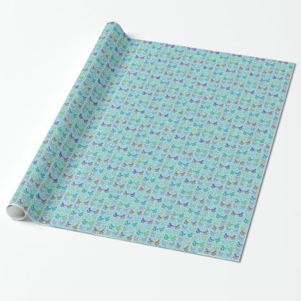 Toys pattern wrapping paper