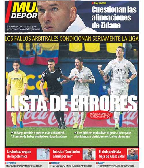 Liga loạn vì trọng tài: Báo chí tố Barca bị xử ép so với Real - 1