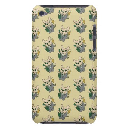 Enjoy Champagne with Frenchie at Your Celebration iPod Touch Case-Mate Case