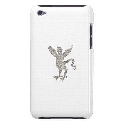 Ancient Winged Monster Drawing iPod Touch Case-Mate Case
