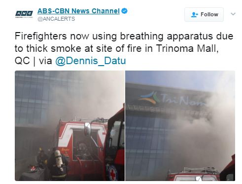 BREAKING: Trinoma Mall In Quezon City Is Now On Fire!