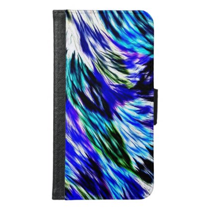 Beautiful Abstract Blue Green White Purple Pattern Samsung Galaxy S6 Wallet Case