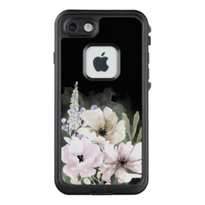 Pastel Watercolor Flowers LifeProof iPhone 7 Case