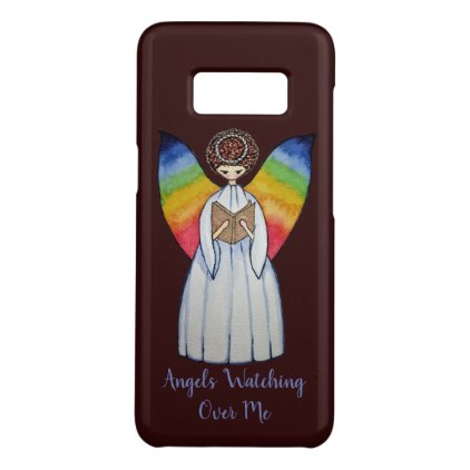 Watercolor Angel With Rainbow Wings Reading A Book Case-Mate Samsung Galaxy S8 Case