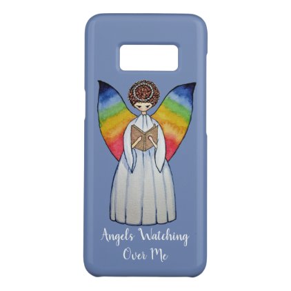 Watercolor Angel With Rainbow Wings Reading A Book Case-Mate Samsung Galaxy S8 Case