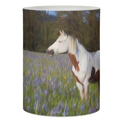 Horse in a Field of Flowers Flameless Candle