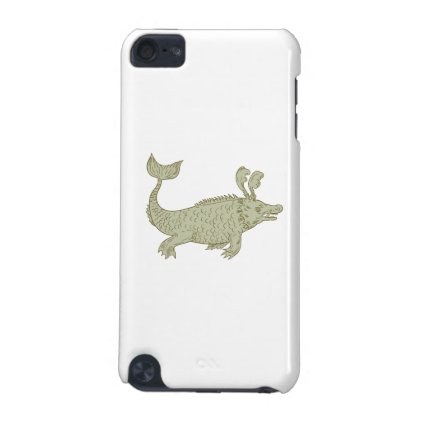 Ancient Sea Monster Drawing iPod Touch (5th Generation) Case