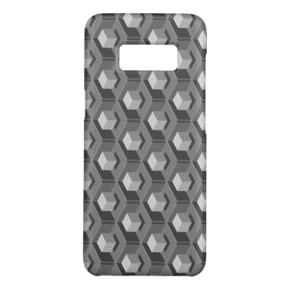 Gray Cube Pattern Isometric Case-Mate Samsung Galaxy S8 Case